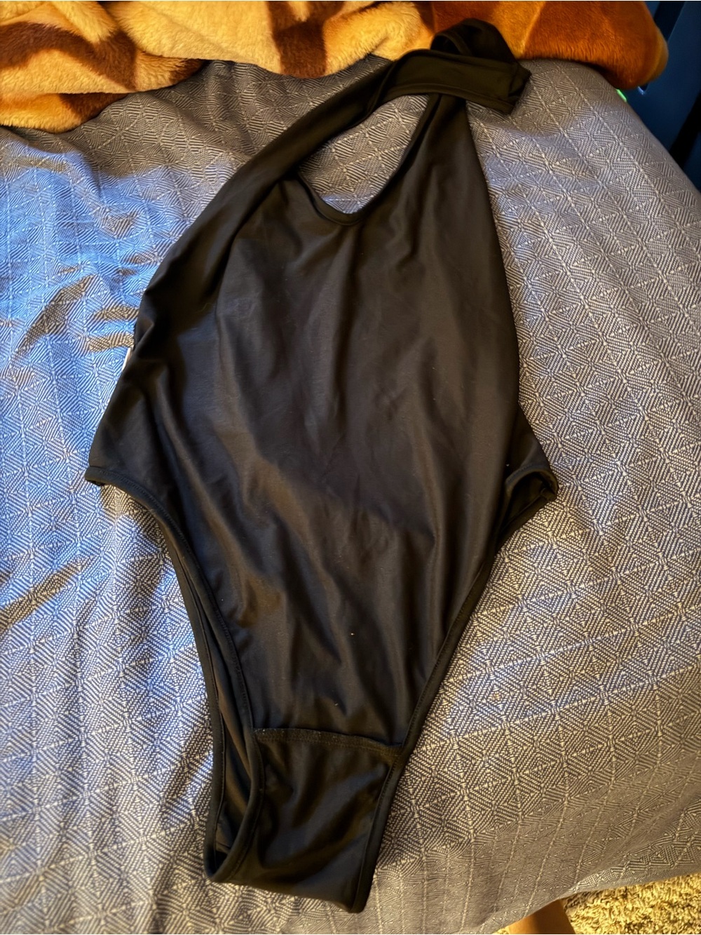 Women’s Basic Black Sleeveless Bodysuit – One Size
